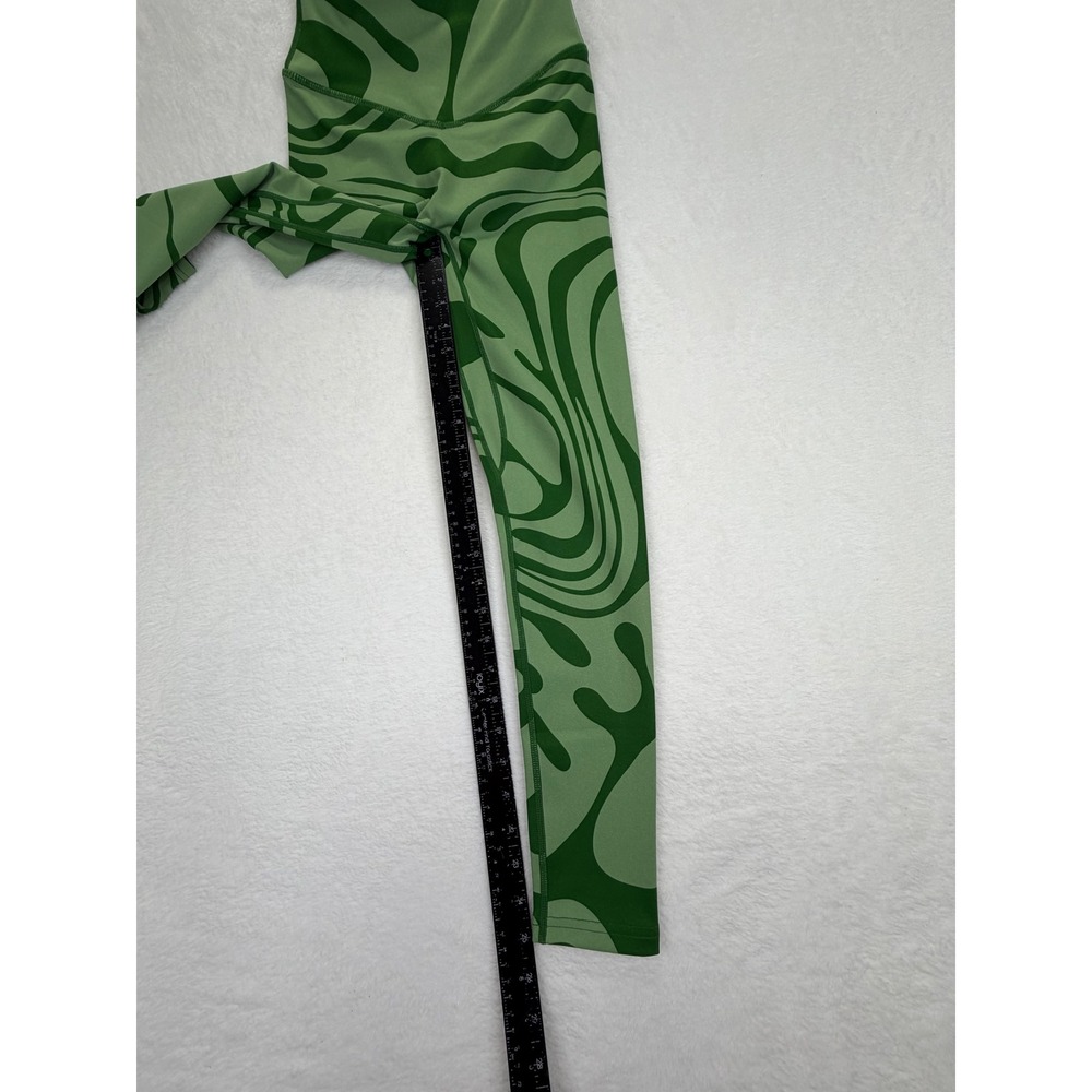 Vitality x Cosmopolitan Green Swirl Psychedelic High Waisted Leggings‎ XS Womens - Picture 5 of 8